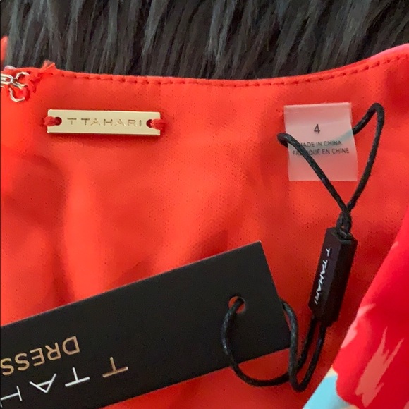 Tahari bright and beautiful lined dress, new, 4 - Picture 6 of 7